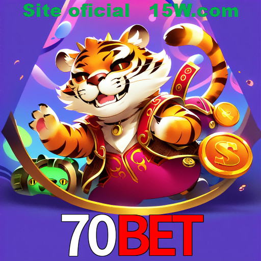 Imagem promocional da 70Bet mostrando a plataforma e suas vantagens